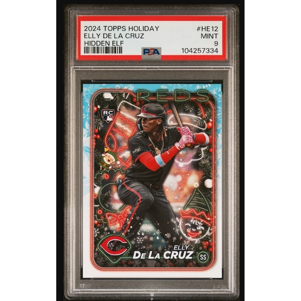 2024 Topps Holiday - Hidden Elf Elly De La Cruz #HE-12 (RC)‎ PSA 9 MT